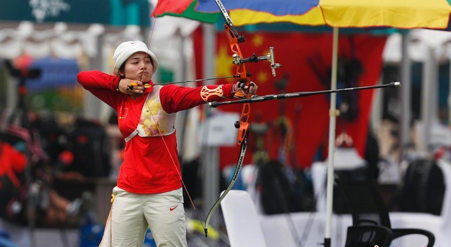 韩国选手在射箭比赛中夺得个人最佳成绩 韩国选手在射箭比赛中夺得个人最佳成绩